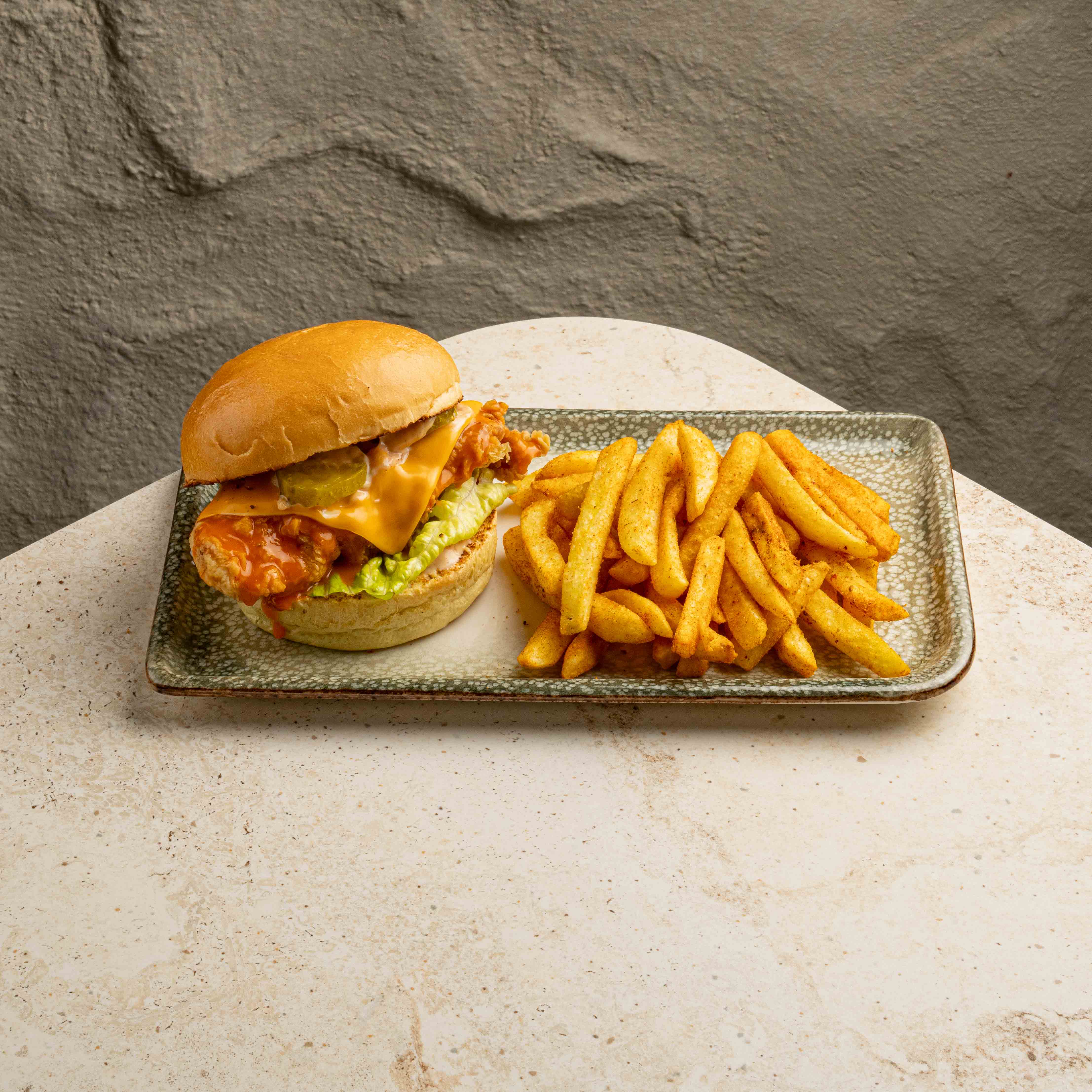 برغر دجاج بوفالو